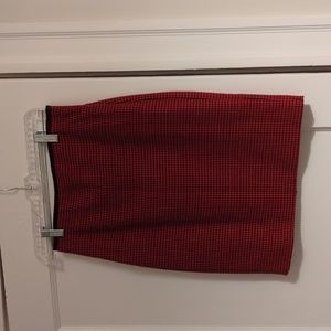 Express Houndstooth-print Pencil Skirt